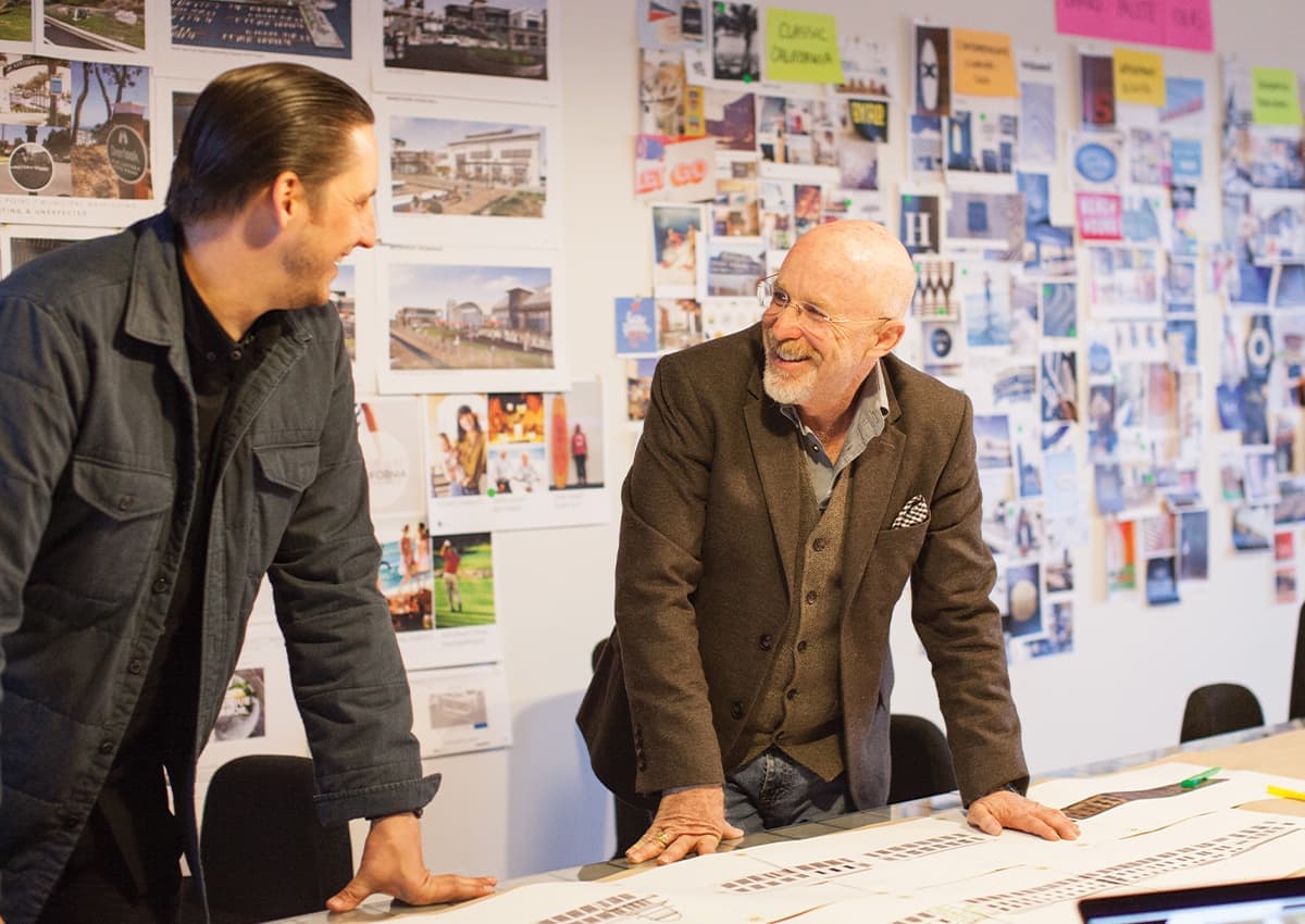 Principals Kyle Richter and Harry Mark lead a discovery workshop.